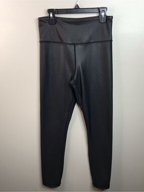 ZYIA Active Black Shimmery Leggings Sz 6-8